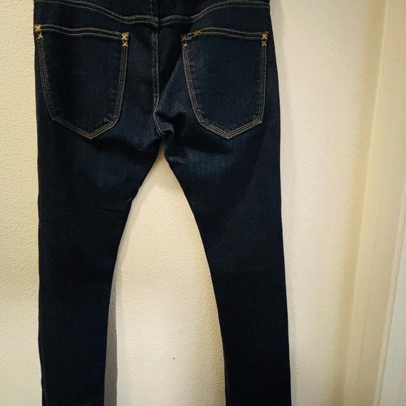 Lee Blue Straight Leg Jeans with Contrast Stitching W32 L30 - Picture 5 of 11
